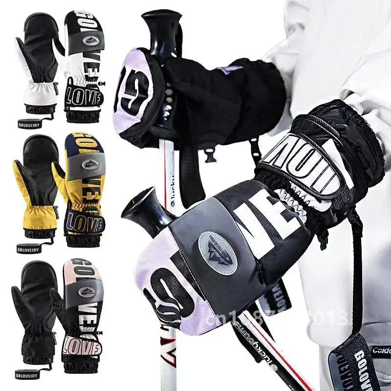 3M Thinsulate Ski Gloves Women Men Windproof Breathable Waterproof Thermal Winter Warm Snow Skate Mittens Snowboard Accessories