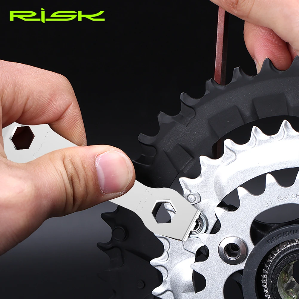 Mountain Road Bicycle 9/10mm Chain Ring Chainwheel Peg Spanner Bike Chainring Nut Bolt Wrench Removing Tool Cycling Repair Tools