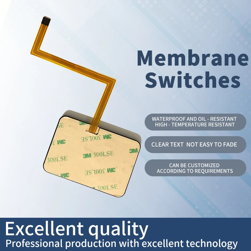 Interruptor de película impermeable IP68, interruptor de película de silicona, interruptor de película de circuito FPC, panel de película PET/PC