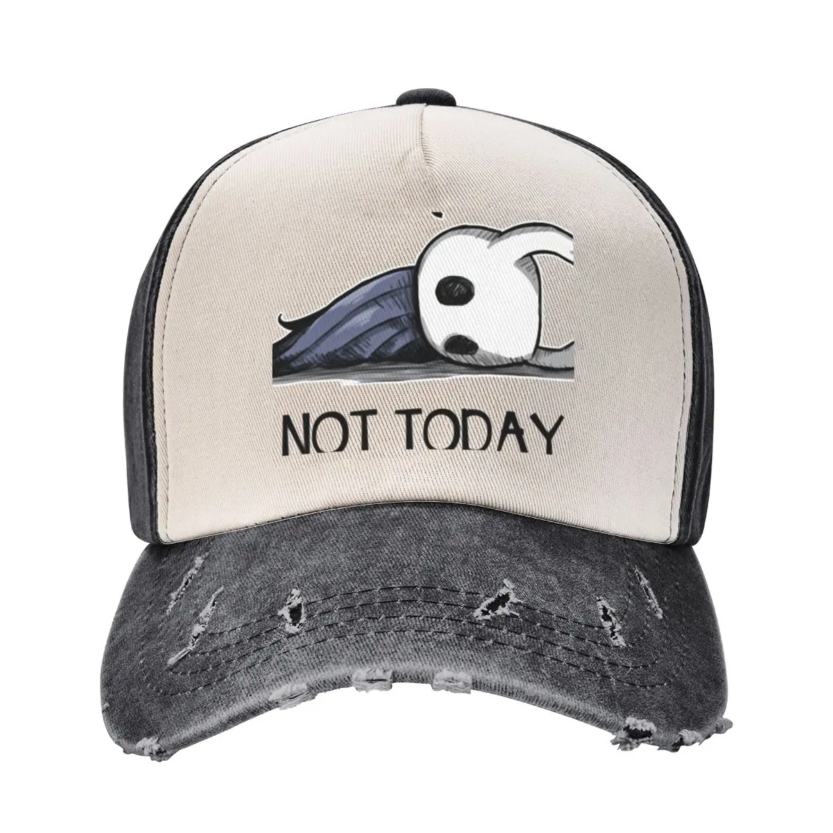 

Hollow Knight Nope Not Today Baseball Cap Visor Beach Outing Anime Hat designer cap Baseball For Men Women's