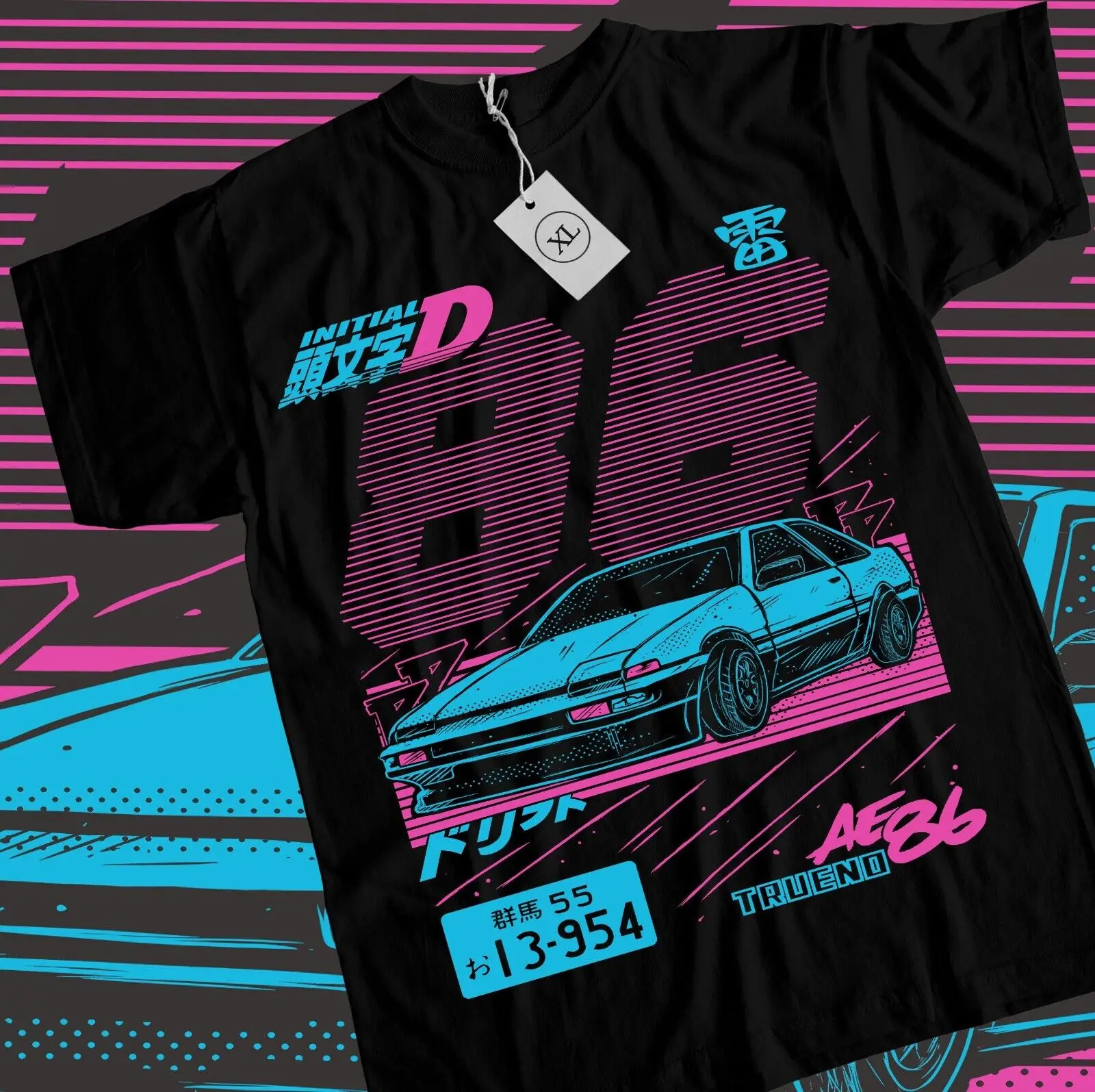 Initial D T-Shirt Itsuki Fujiwara Anime Manga Movie Sport Shirt Tee All Size