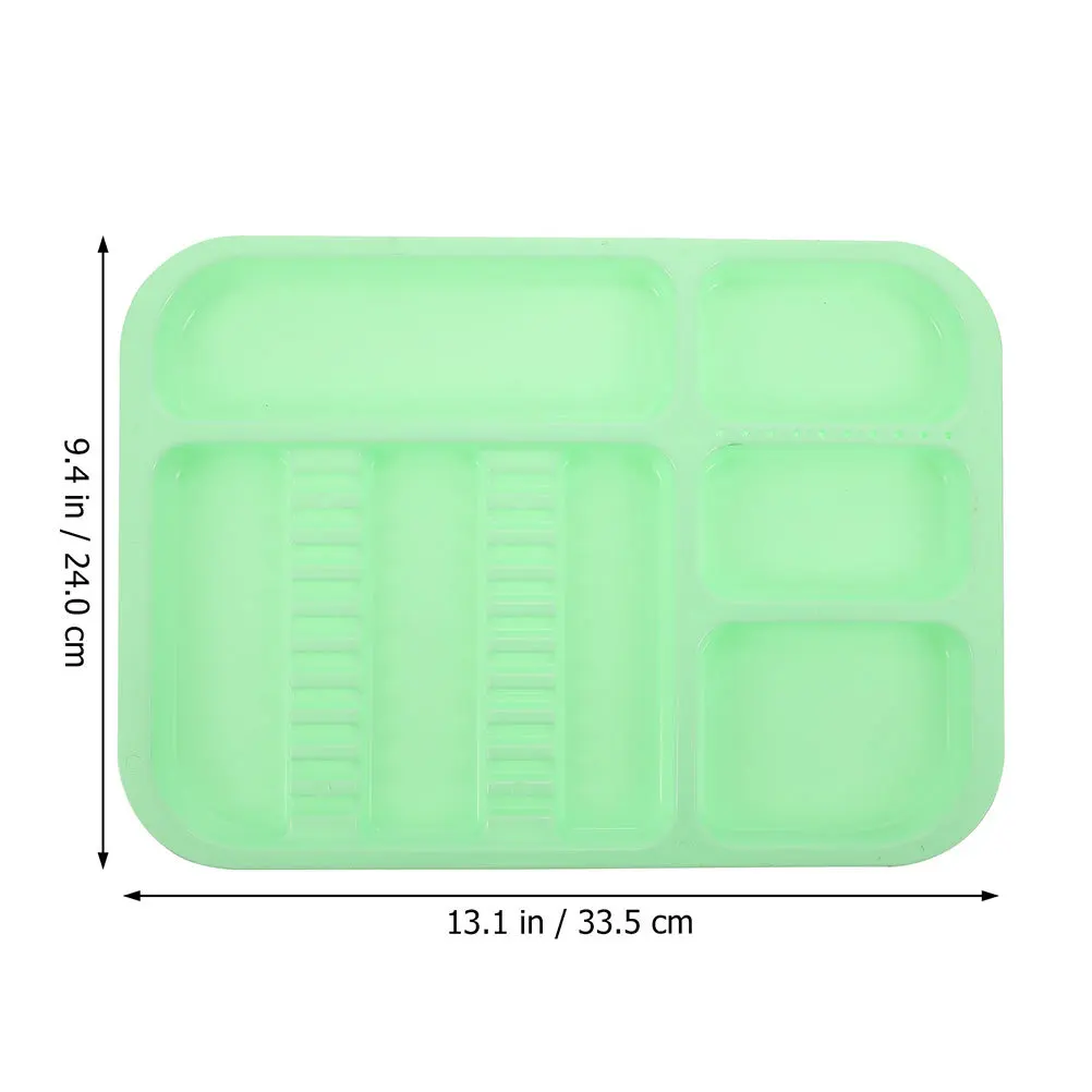 

2pcs Colorful Mini Dental Trays Premium Plastic Lightweight For Tool Organization Oral Treatment Storage Plate Dentist