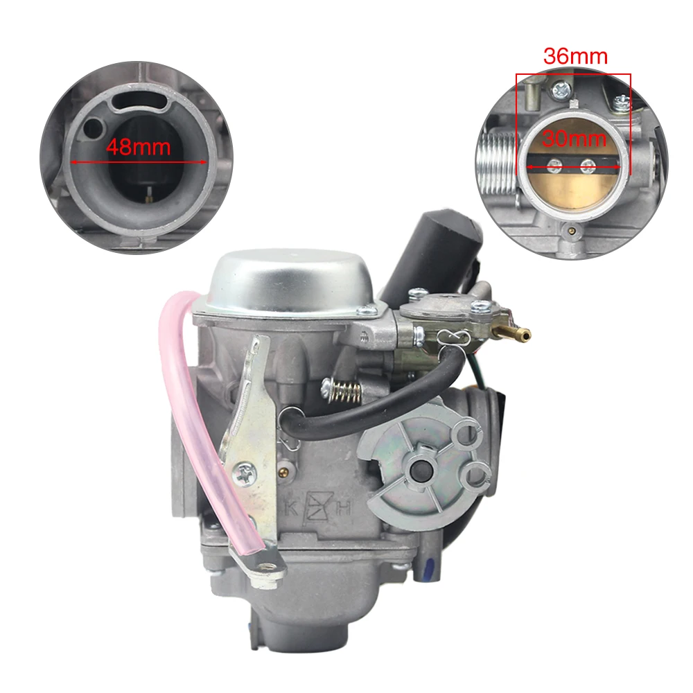 ZS MOTOS 30mm Carburetor PD30J Carb For 250cc Water Cooling Scooter PD30J Carburetor With e-choke For Honda CN250 GY6 CF250