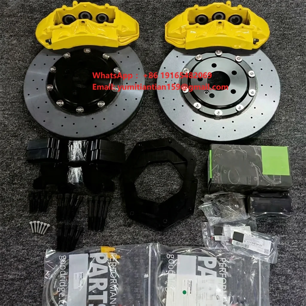 Car Carbon Ceramic Disc Rotor Kit 380-405mm Part Upgrade Sale for Chevrolet Malibu Hyundai Sonata Kia KX5 BYD Tang Geely Boyue