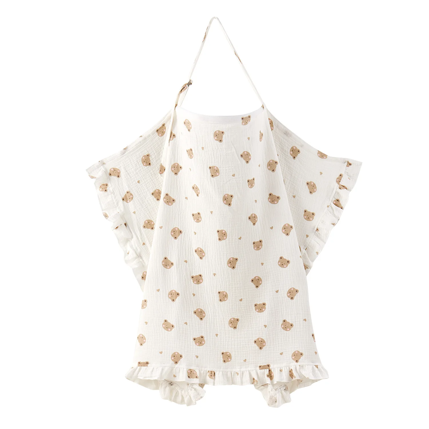 Anti-Peek All - Capa de enfermagem impressa em gaze de algodão Poncho de enfermagem ao ar livre Capa de modéstia para amamentação