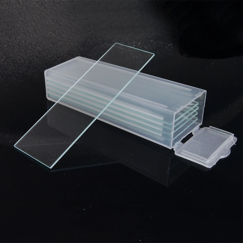 5Pcs 1mm Thickness Cavity Glass Coverslips Single Concave Microscope Glass Slides Reusable Laboratory Blank Sample Cover Glass