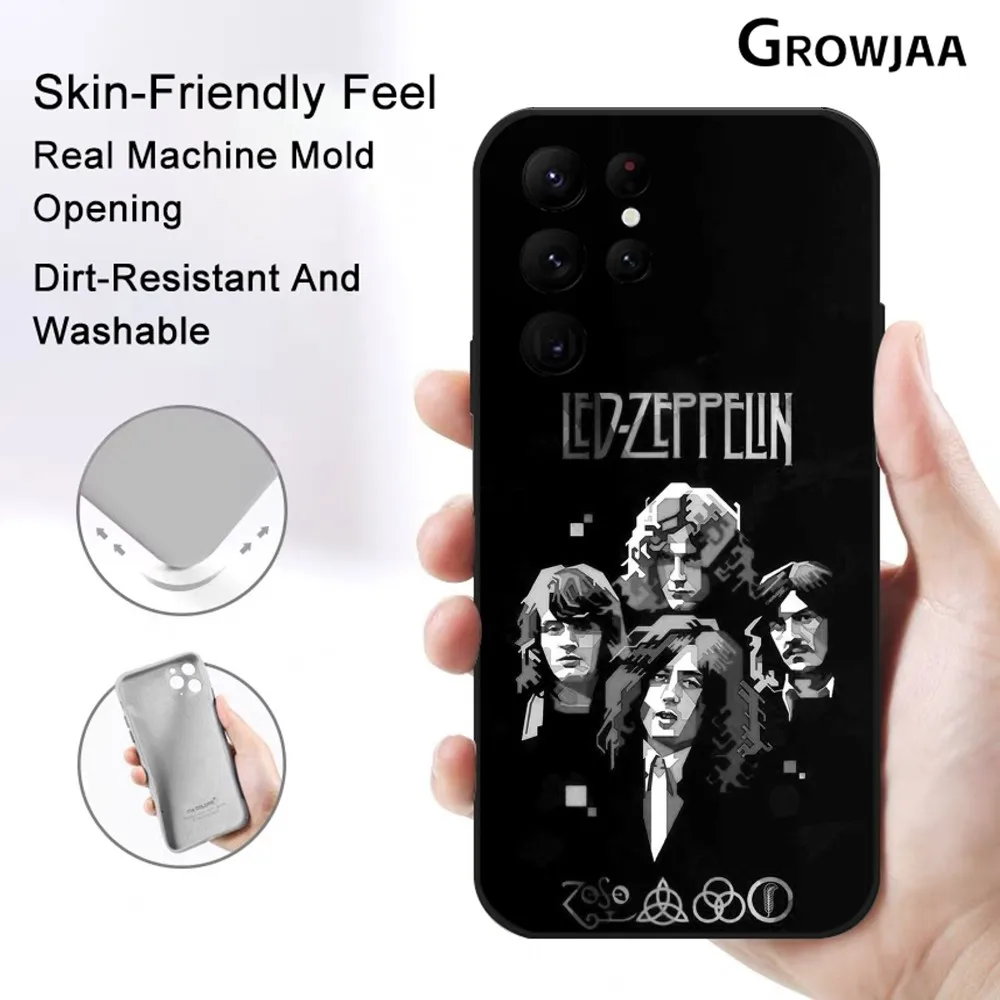 Band L-Led Z-Zeppelin Cool Phone Case for Samsung Galaxy S24 Ultra S22 S23 Ultra S21 S20 5G Protective Silicone TPU Funda