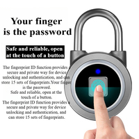 Intelligent Bluetooth fingerprint padlock outdoor waterproof electronic APP unlocking household locker anti-theft door lock