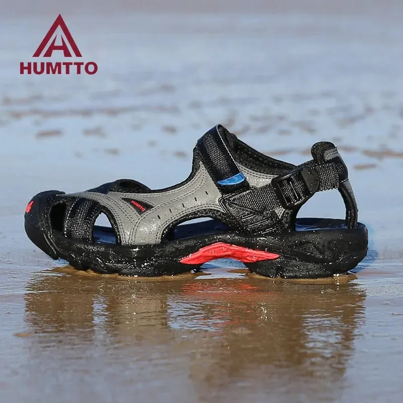 HUMTTO Summer Shoes for Men Outdoor Hiking Sandals Breathable Water Beach Men's Sandals Camping Climbing Aqua Sneaker HT-9601A