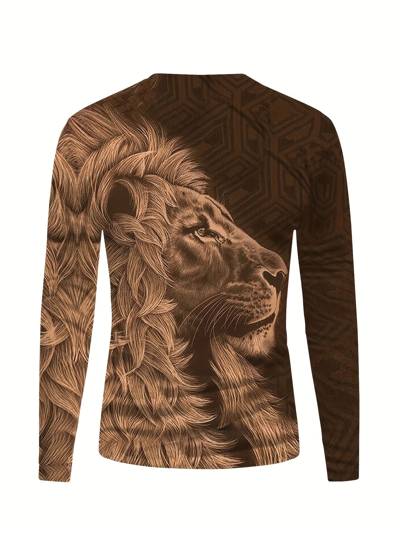 

Мужская футболка с длинными рукавами и 3d принтом льва, летняя быстросохнущая хлопковая футболка для мужчин, уличная мужская одежда, свободная футболка большого размера, топ