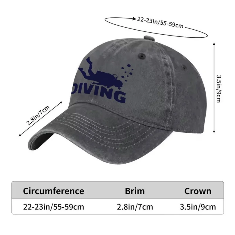 Trendy Adjustable Flat-Brim Baseball Cap with Diver Letters for Men and Women