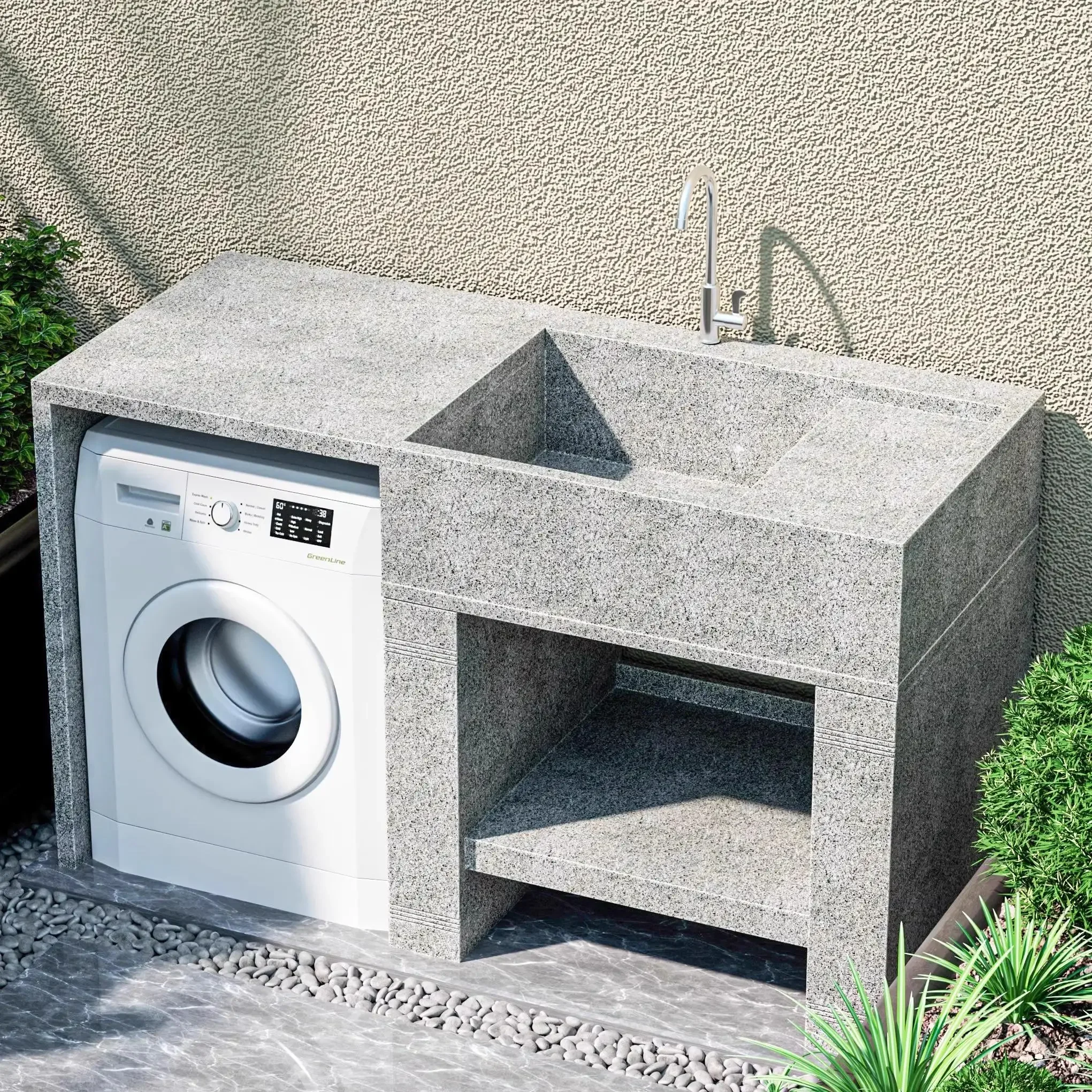

Natural granite laundry pool household indoor balcony laundry cabinet outdoor courtyard sink vegetable basin laundry basin
