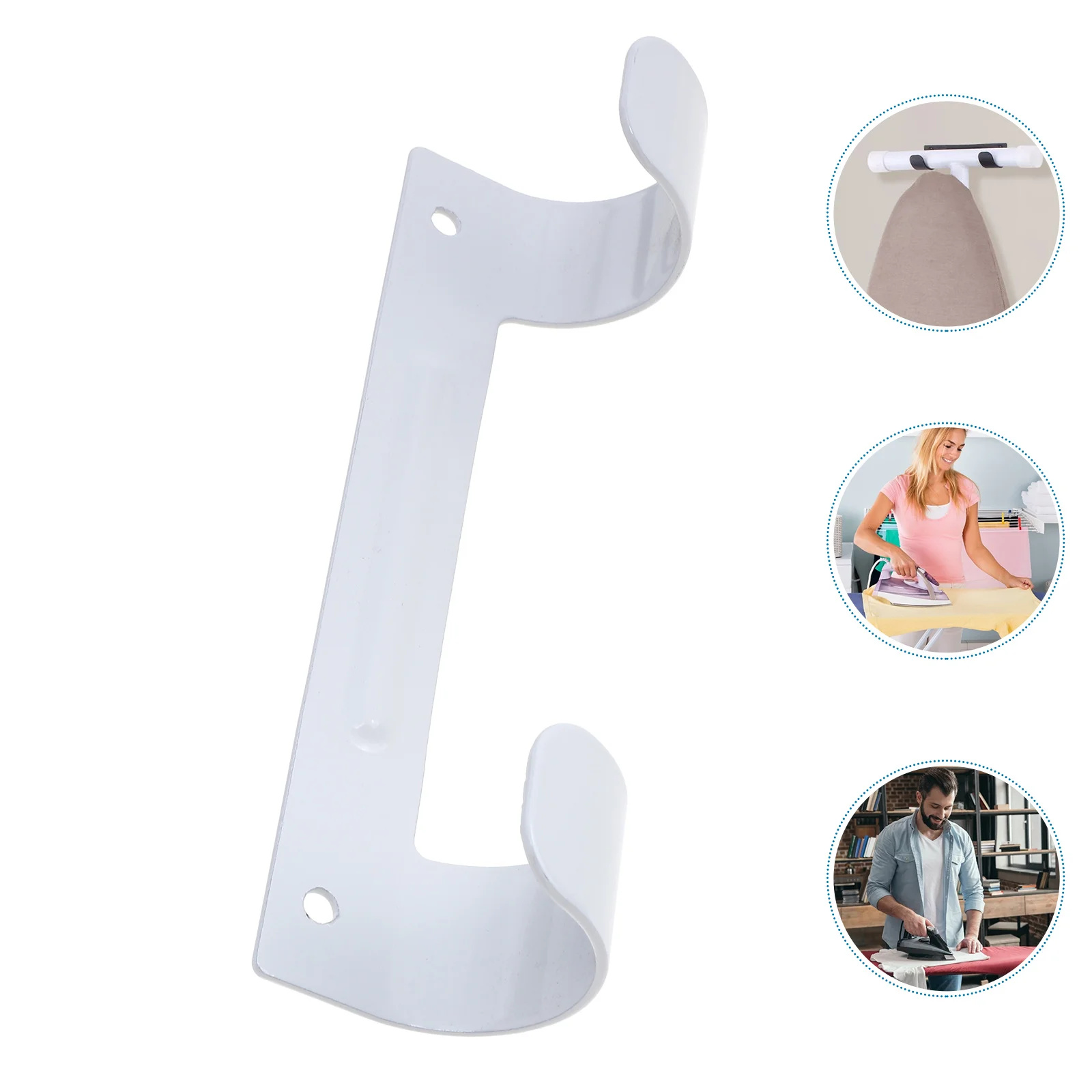 

1pc Ironing Board Holder Dual Head Rack Storage Hooks Household Utility Laundry ganizer Wall MountBracket IroningBoards