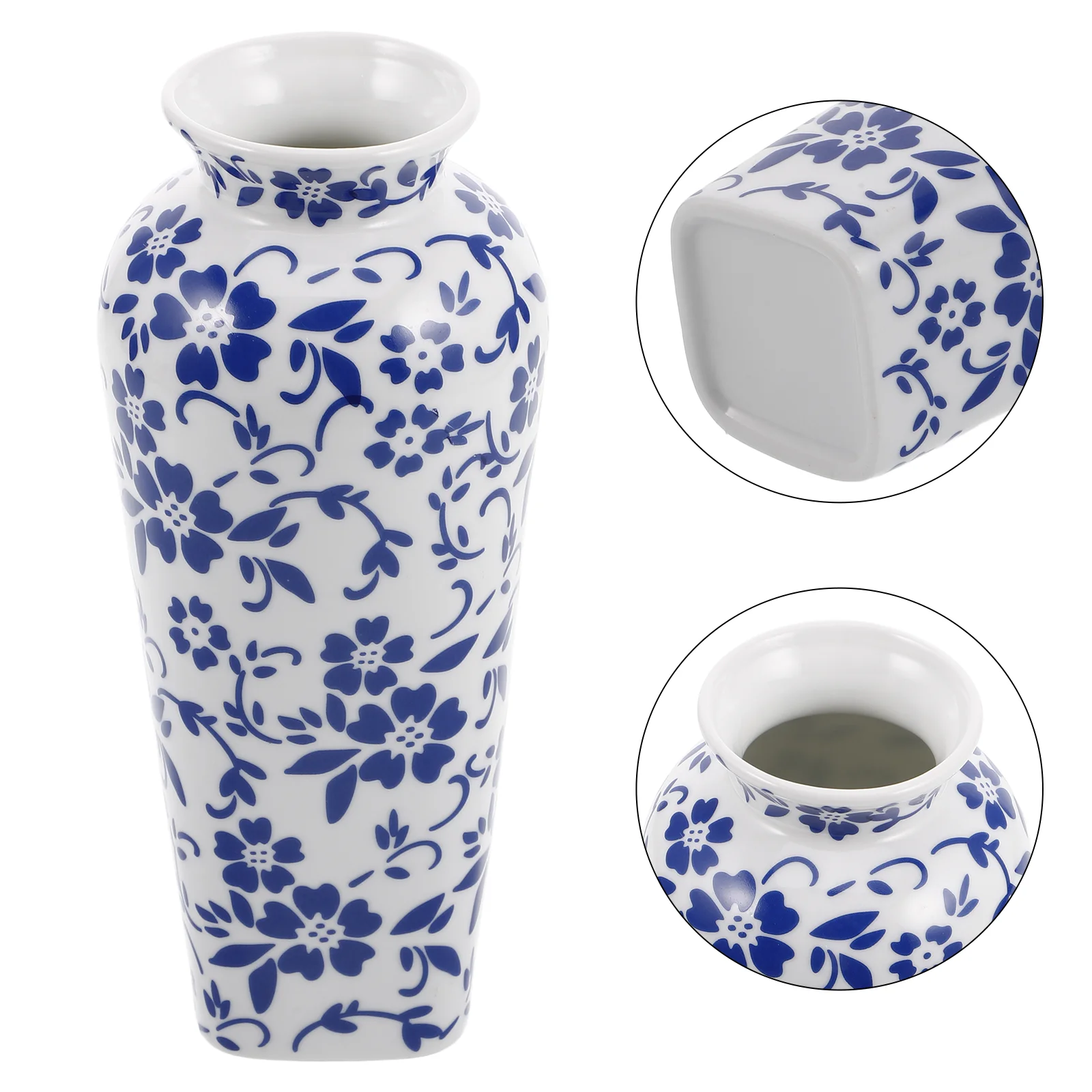 

Vintage Blue White Porcelain Handmade Ceramic Flower Decorative Table Centerpiece For Home Living Room Office Blue White Chinese
