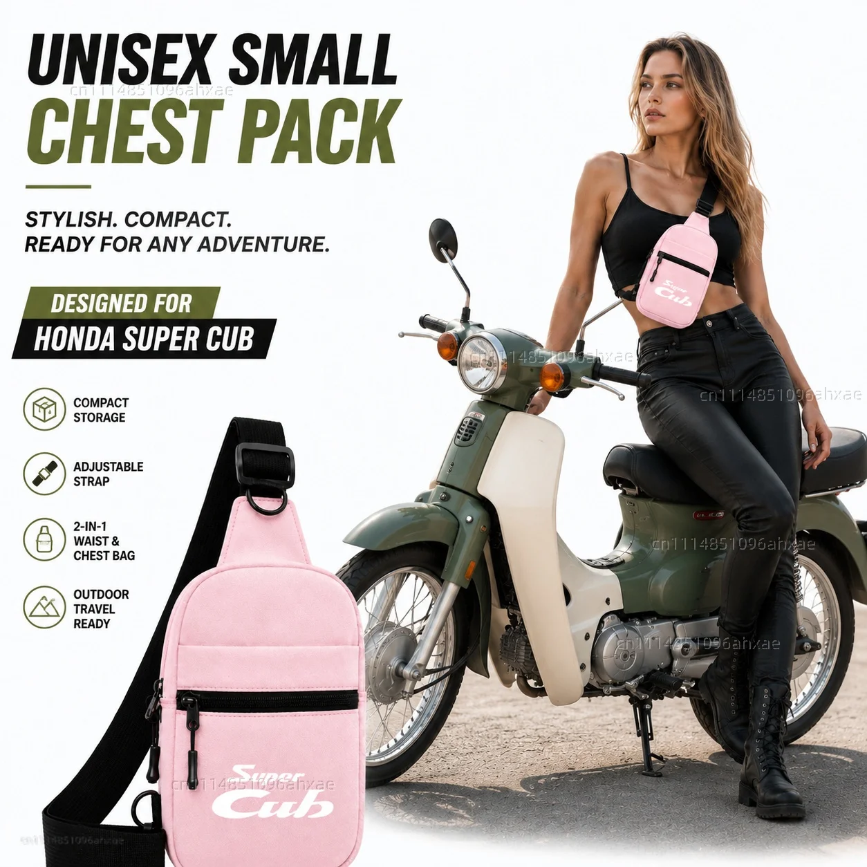Motorcycle 2In1 Multi-functional Waist Bag Chest Bag Outdoor Travel Bag Waterproof Riding For Honda Super CUB C70 90 110 C125