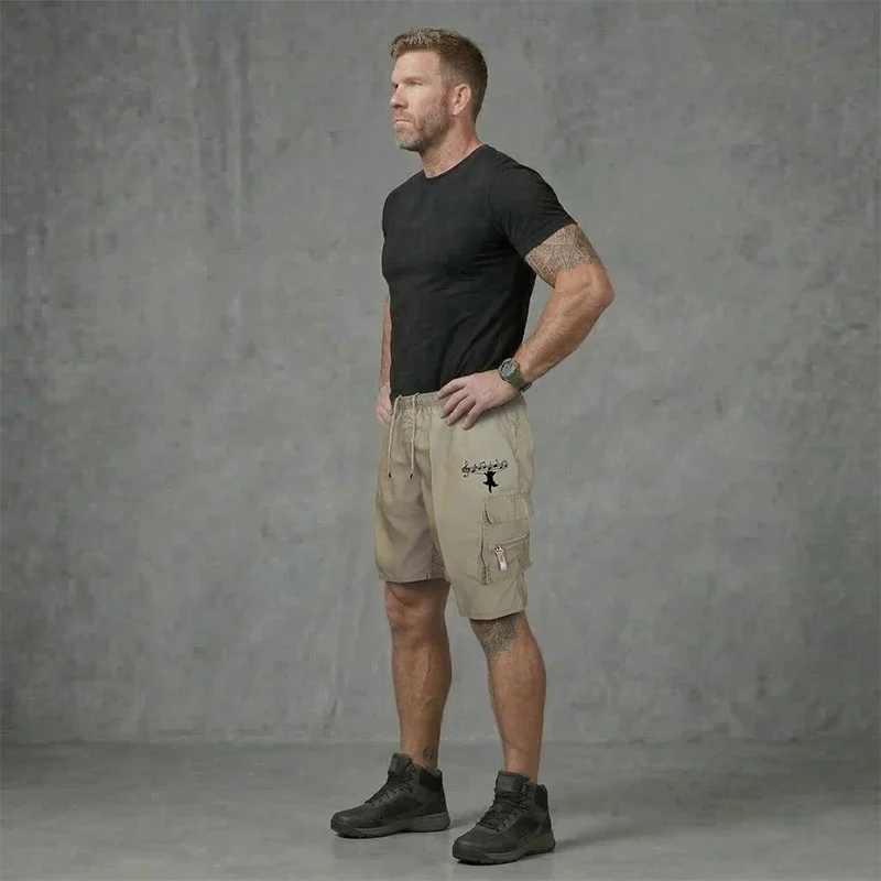 Mens Cargo Shorts New Side Multi-pockets Men Loose Work Shorts Casual Short Pants Male Plus Size Summer Outdoor Shorts