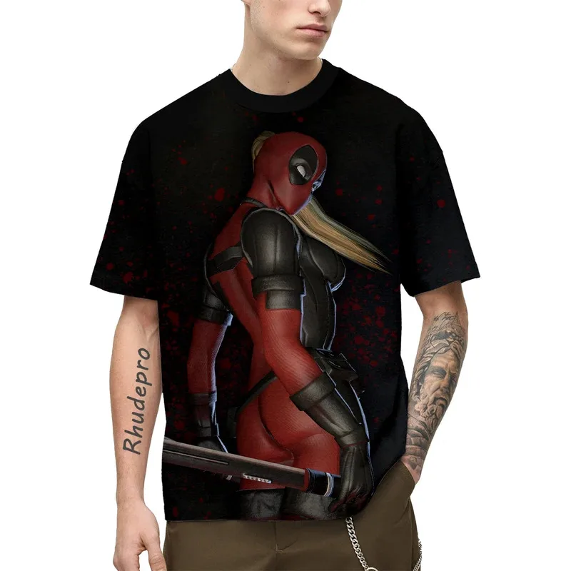 Miniso 여름 티셔츠 닥터 스트레인지 만화 애니메이션 영화 3D 인쇄 streetwear 남성 여성 패션 오버 사이즈 셔츠 탑 의류