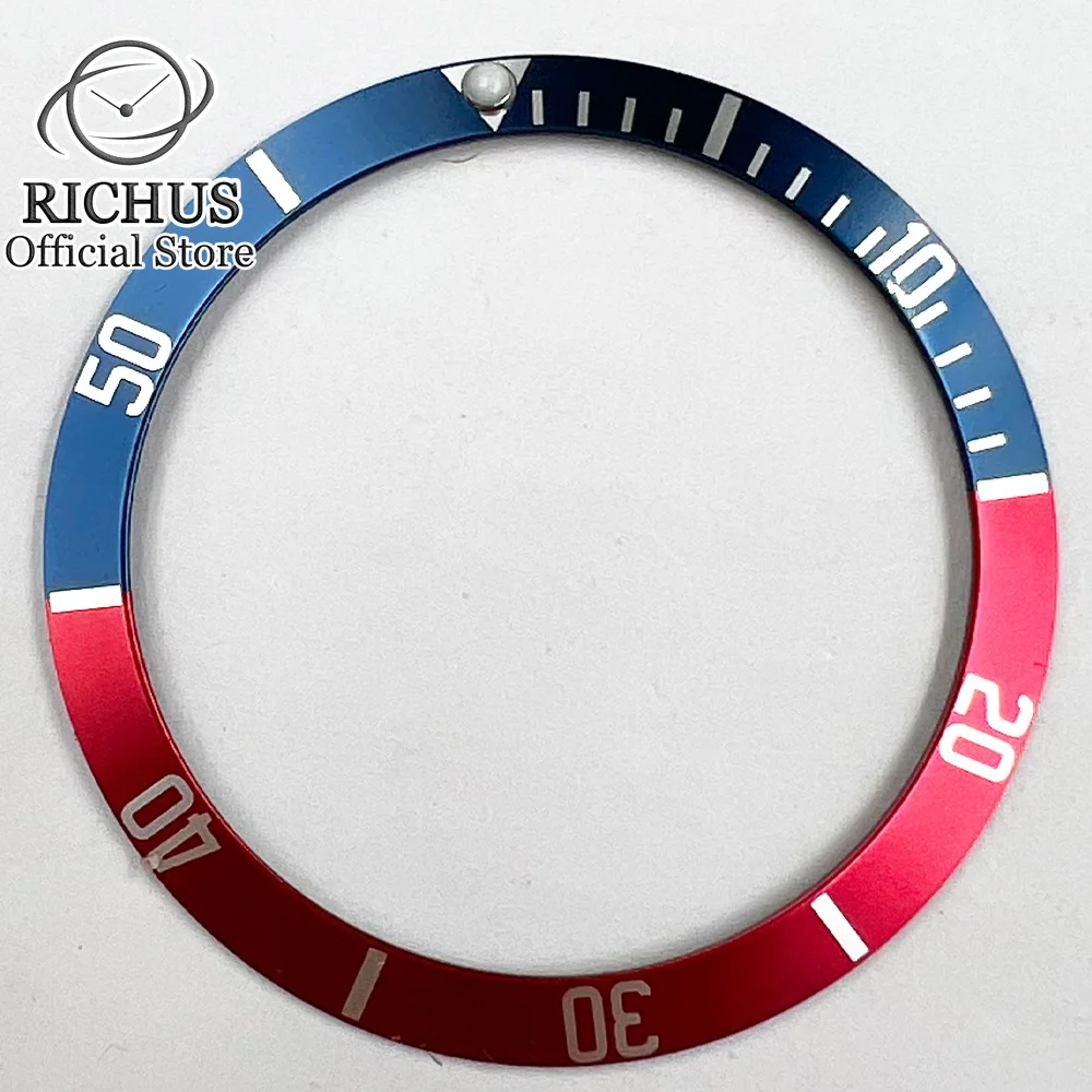 Watch Bezel 39.4mm*32.7mm Accessories Aluminum bezel fit41mm watch case