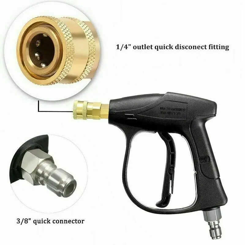 

3/8 "входной быстрый разъем для мойки высокого давления, пистолет-распылитель 3000 фунтов на квадратный дюйм для автомойки