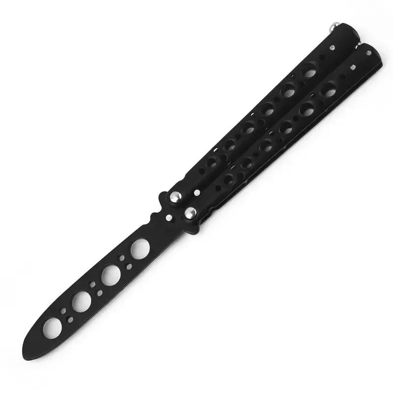 Portable Folding Butterfly Knife Trainer Stainless Steel Pocket Practice Training Tool for Outdoor Games Hand Movements