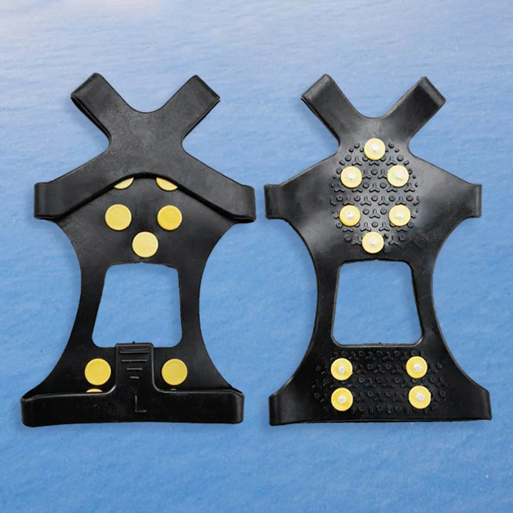 Crampones de Montañismo Antideslizantes de 10 Dientes, Cubre Zapatos con Garras para Nieve, Accesorios Unisex para Caminar y Hacer Senderismo