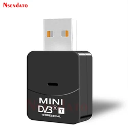 Mini USB 2.0 DVB T DVB-T Digital terrestrial TV Tuner Receiver Stick Dongle With Digital Antenna for Windows PC Laptop HDTV HDTV