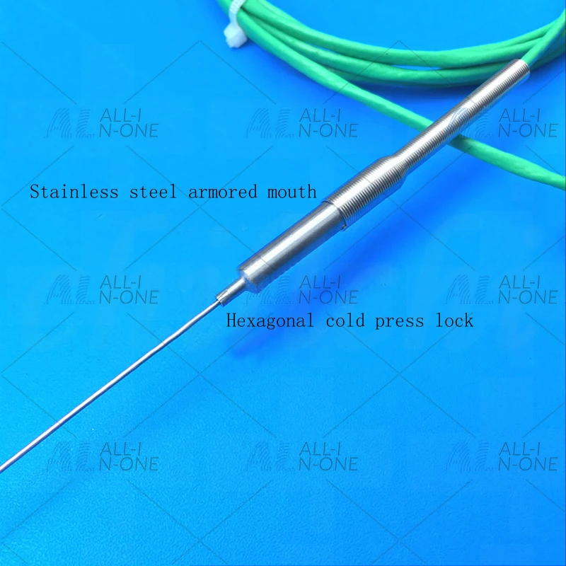 Armoured K type thermocouple diameter 0.5mm probe 3mm temperature resistance 1000 degree furnace temperature detection