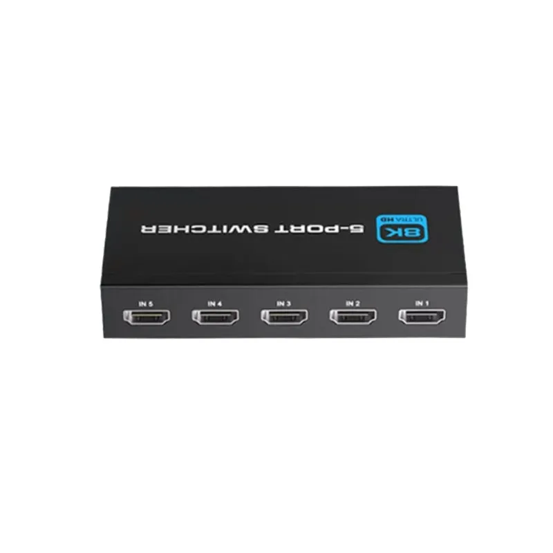 HDTV Switch 8K HD Switcher Splitter 2 in 1 Out Supports 8K@60Hz-4K@120Hz Bi-Directional HDTV 2.1 Compatible with Apple TV, PS5