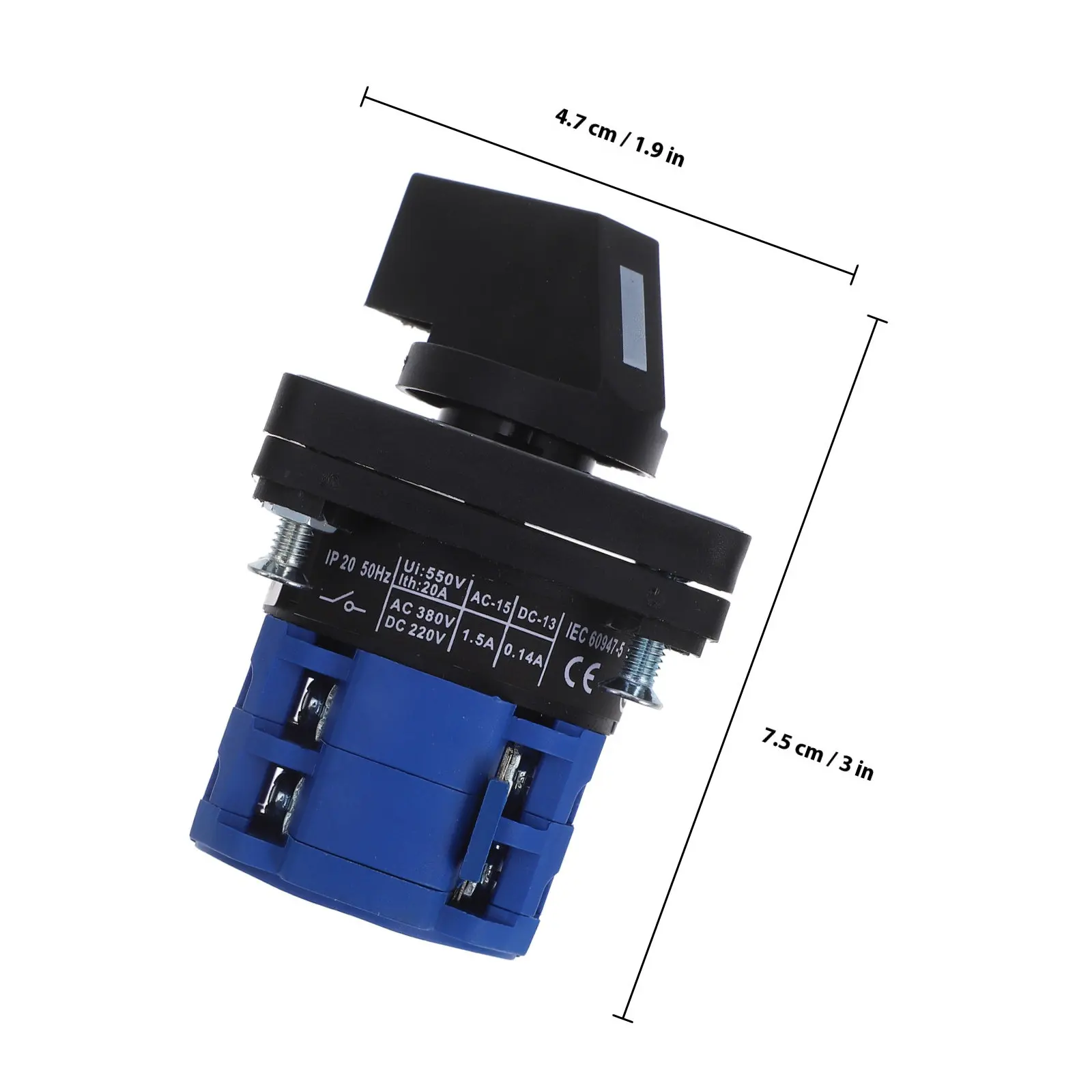 Universal Changeover Switch Stable Voltage Rotary Cam Selector Switch Power Transfer Generator Rv Motor Reversing Battery view 5