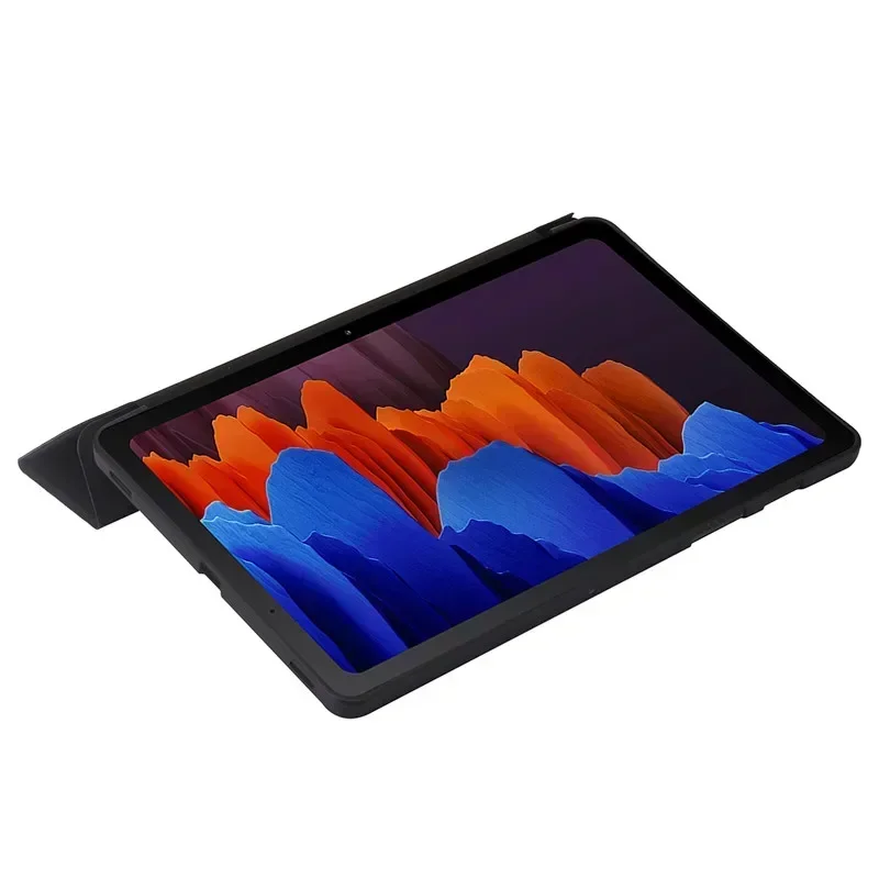 Per Samsung Tab A9 Plus Custodia da 11 pollici Trifold Leaher Supporto posteriore morbido Tablet Fonda per Galaxy Tab A9 Plus Custodia Coque SM-X210 X216