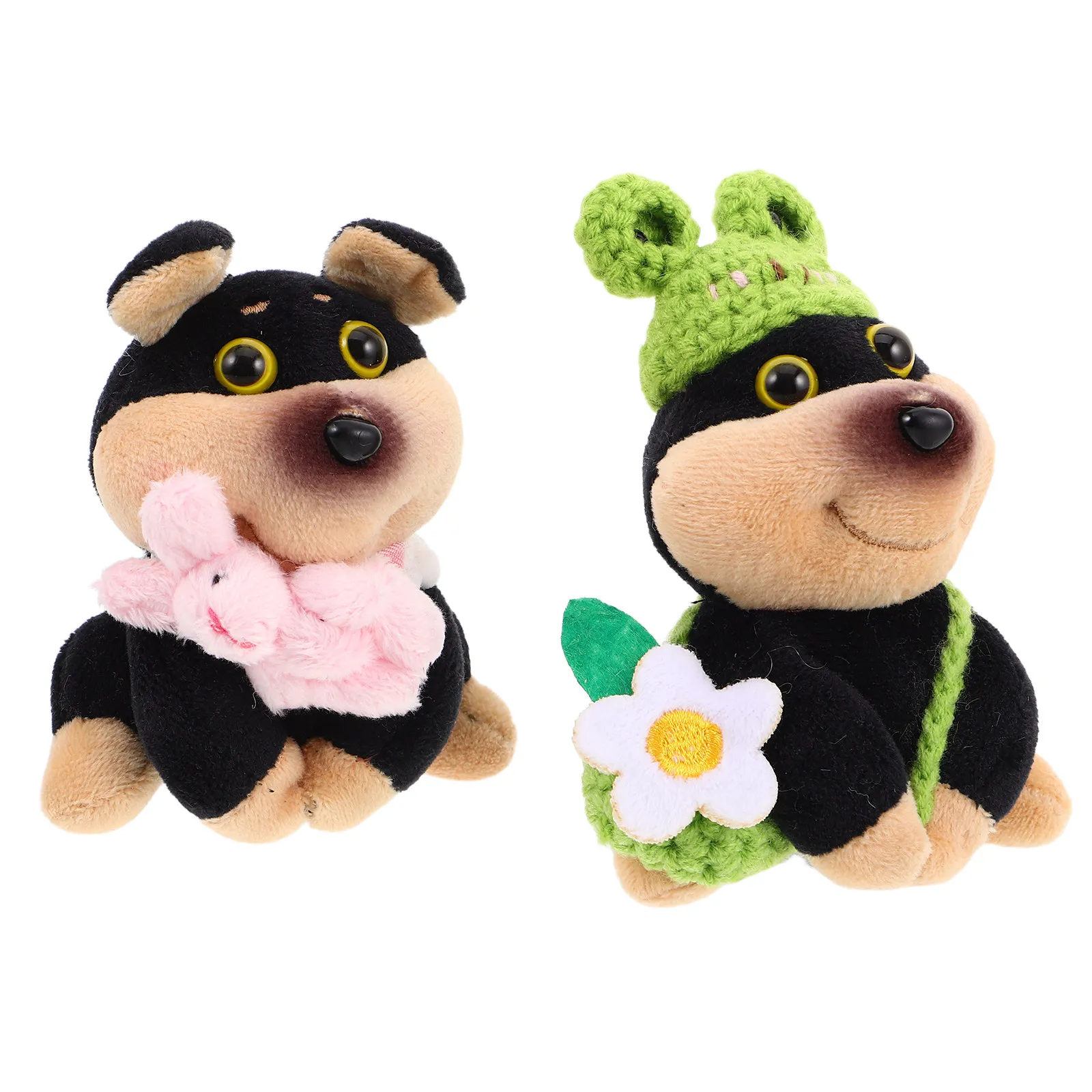 

2Pcs Car Accessories Dashboard Decorations Creative Bee Dog Car Ornament Unique Interior Decor Easy Clean Protect Screen