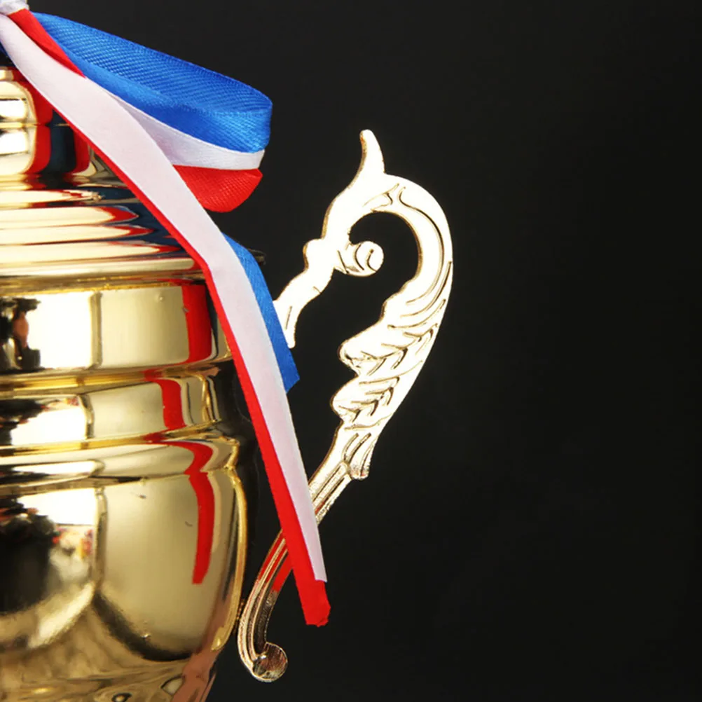 

Golden Award Trophy 42cm Gilded Metal Trophies Party Customized Child Ceremony Prize Contestants Game Favors Classroom Supplies