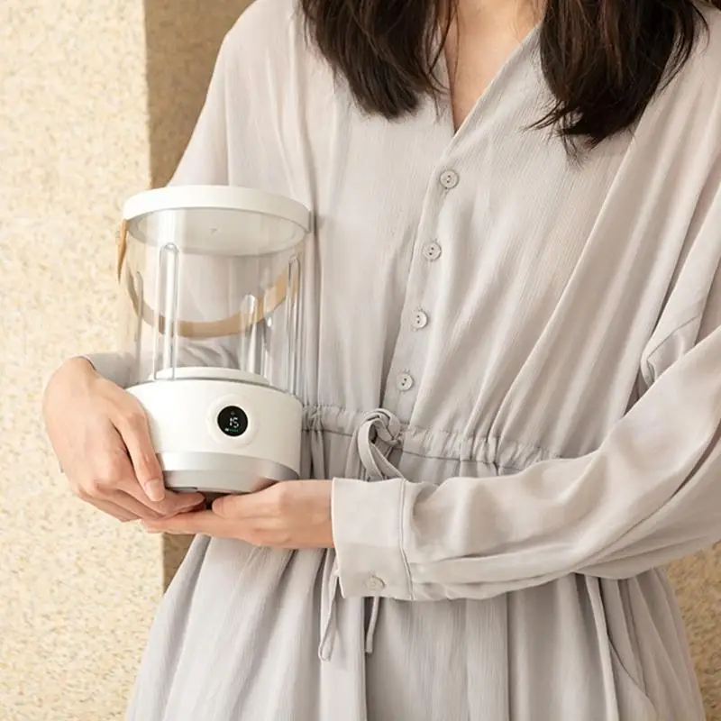 D0AB Wireless Washing Machine Portable Rechargeable Mini Washing Machine for Underwear Washer Cordless Small Laundry