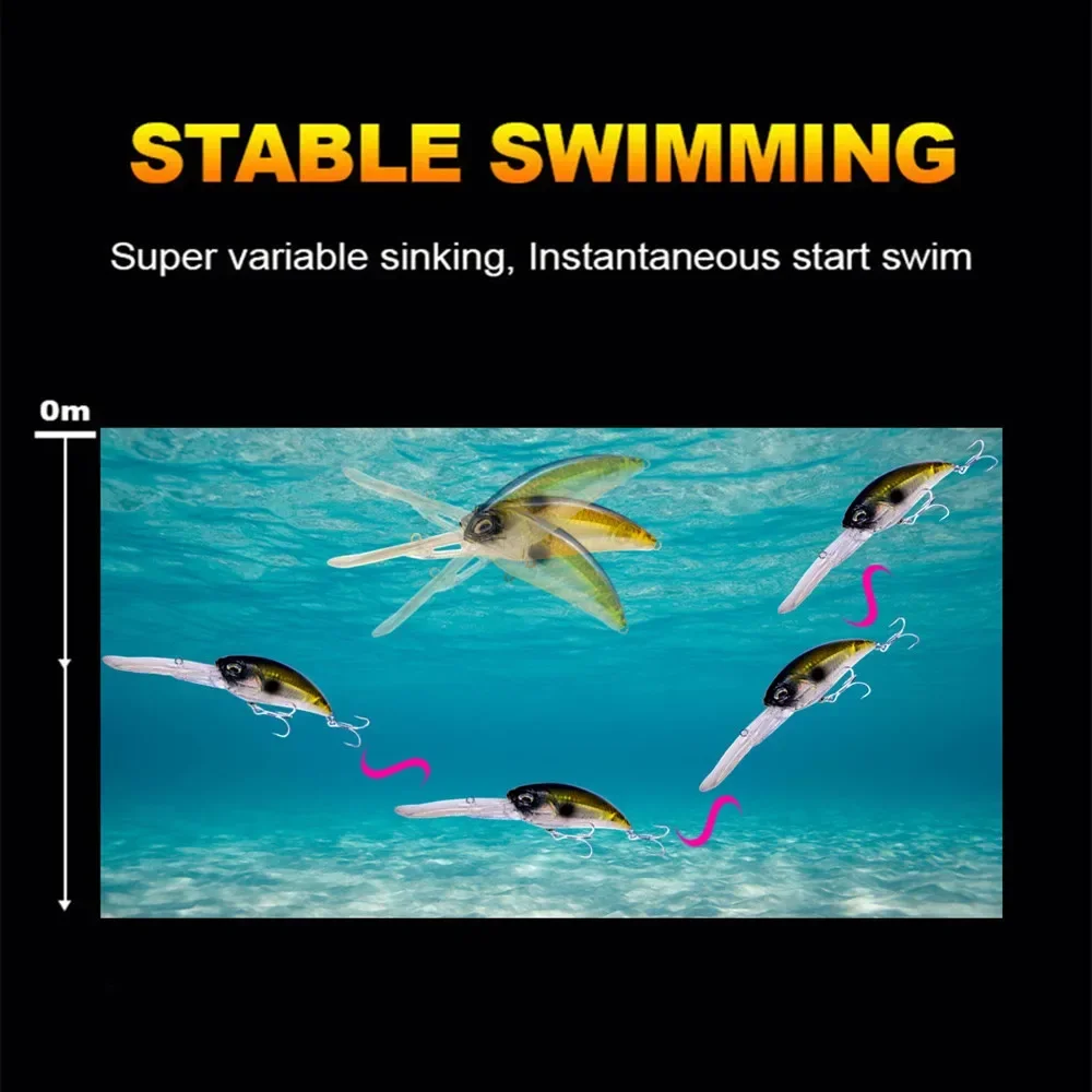 GREENSPIDER New Crankbaits Fishing Lures 85mm/40g Wobblers For Pike Fishing Tackle Lure Minnow Hard Bait Artificial Minnow