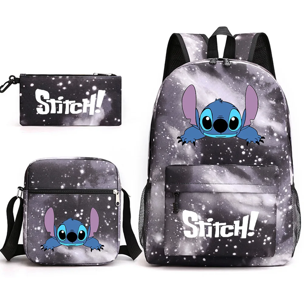 Stitch School Bag Casual Backpack Male and Female Student Backpack Printed Large Capacity Outdoor Backpack