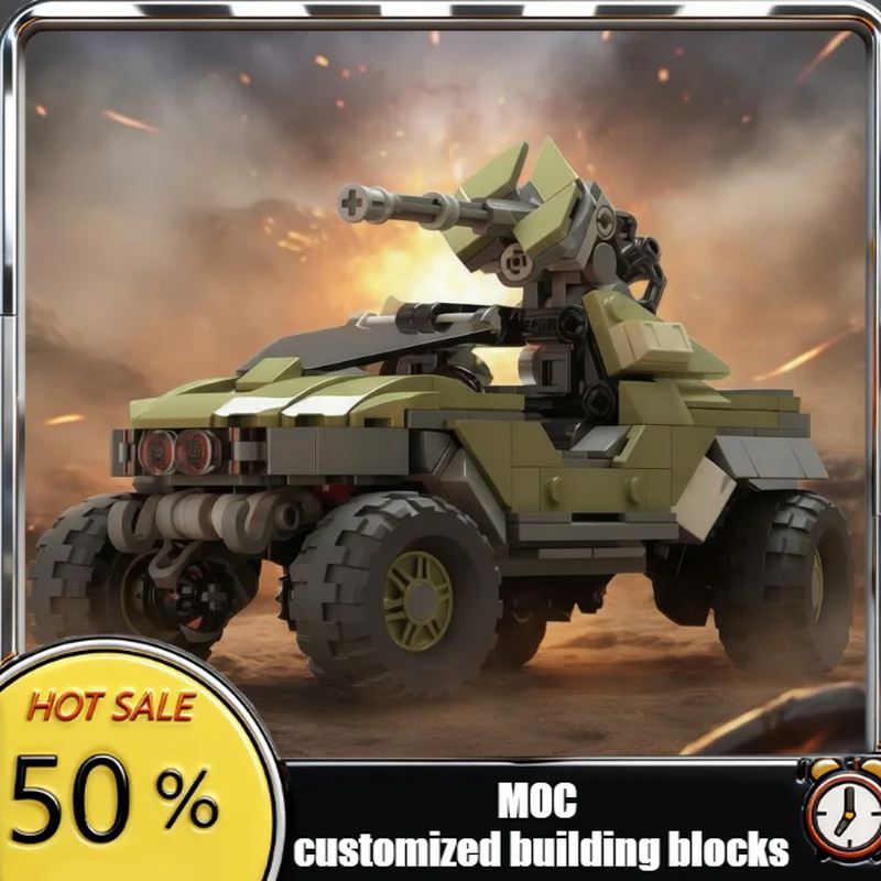 

381 PCS Armored Vehicle Bricks M12 Halo Campaign Evolved Demo MOC Customize Modular Building Block Design DIY Assembly Toy Gift