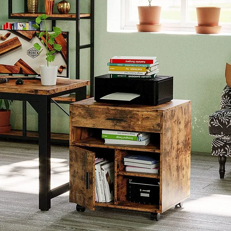Cross-border special foreign trade supply Nordic bedside table Household small apartment retro literary locker Storage bookcase