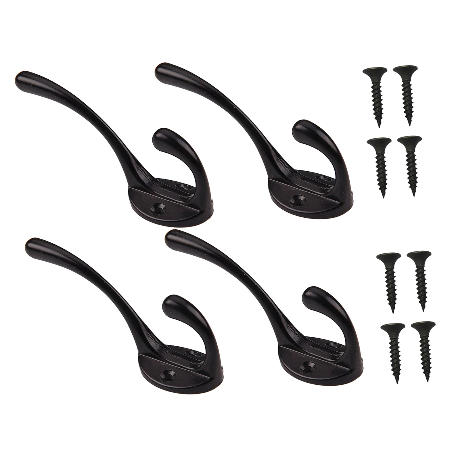 4 Pieces Wall Mount Coat Hooks ing Clothes Towel Hat for Bathroom Bedroom