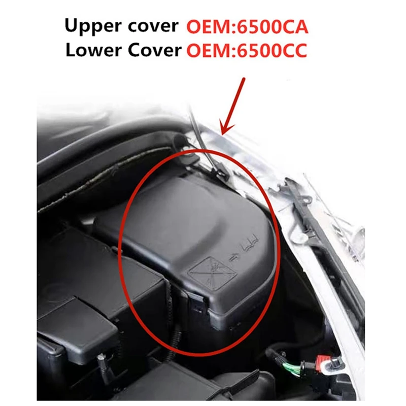Imagem -04 - Sega Verificação Suporte e Caixa de Fusíveis Tampa Superior Peugeot 3008 307 308 408 5008 Rcz Parceiro b9 Citroen c4 Ds5 6500ca