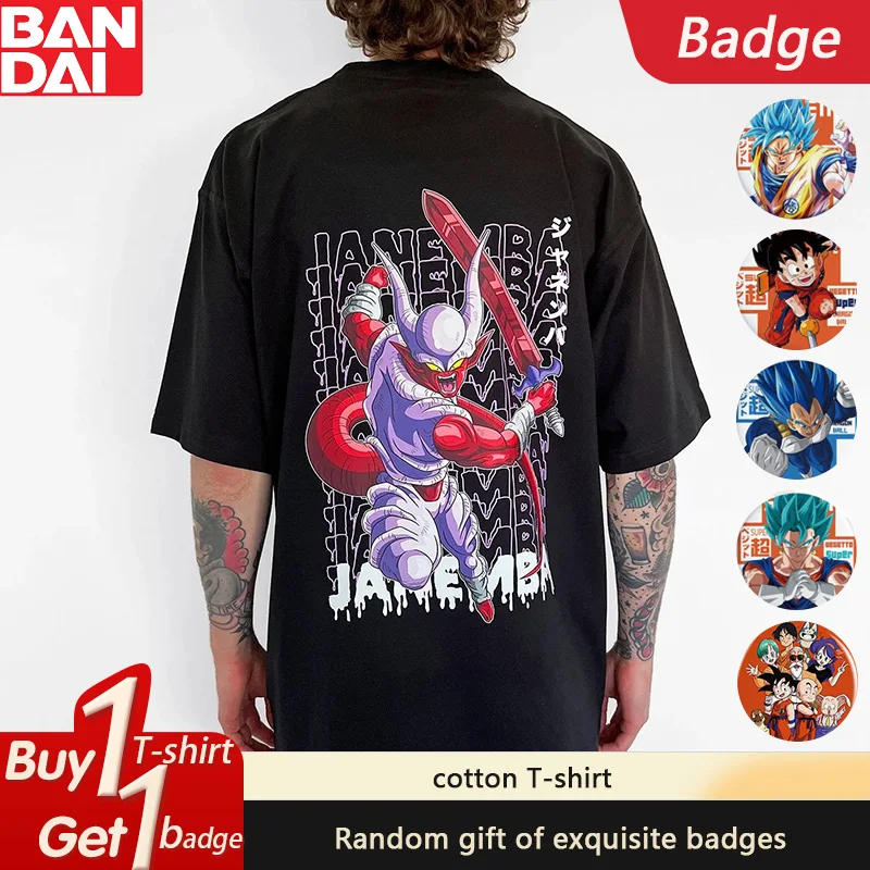 

Dragon Ball GOKU Anime Peripheral Short Sleeve 2025 American Summer Loose Men's and Women's Cotton Crew Neck T-Shirt Ins