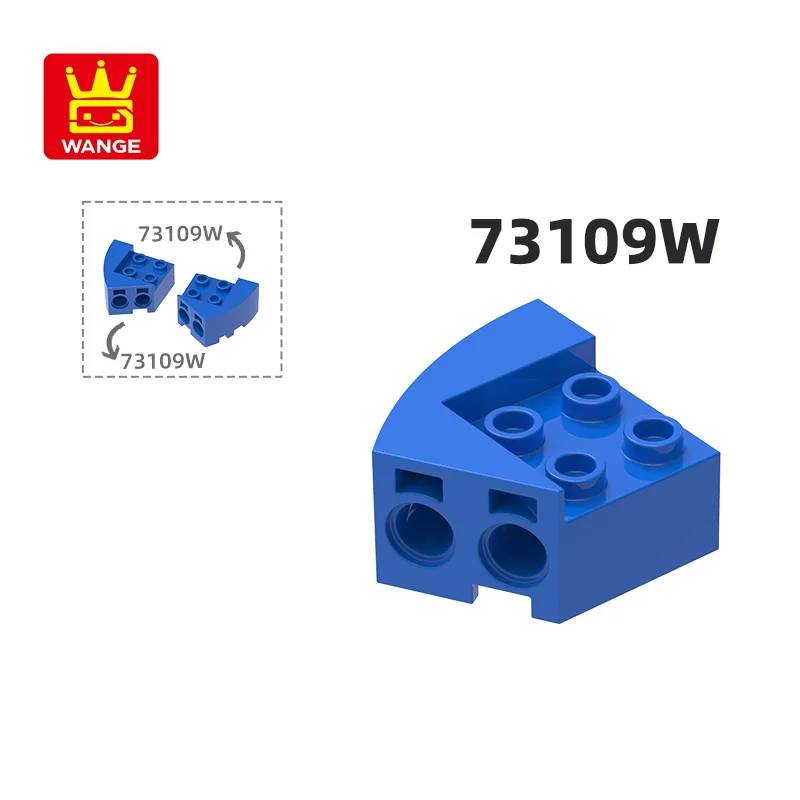 

Wange 73109W 100 г/40 шт., строительные блоки с левым углом дуги, аксессуары MOC, совместимые с кирпичом, детские игрушки, подарочная коробка