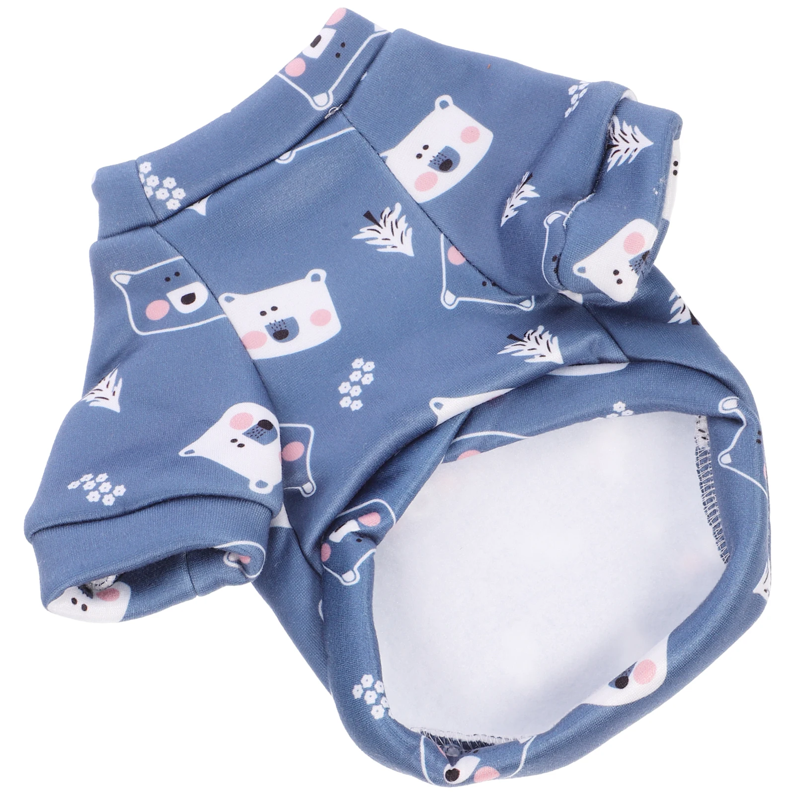 

Dog Clothes Windproof Thermal Pet Hoodie Keep Warm Comfortable Polyester Small Breed Puppy Winter Coat Cartoon Print Easy