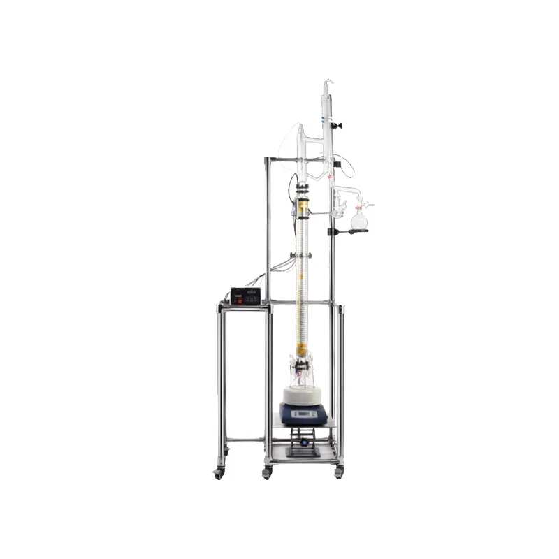 Laboratory reactor distillation column, stainless steel distillation unit
