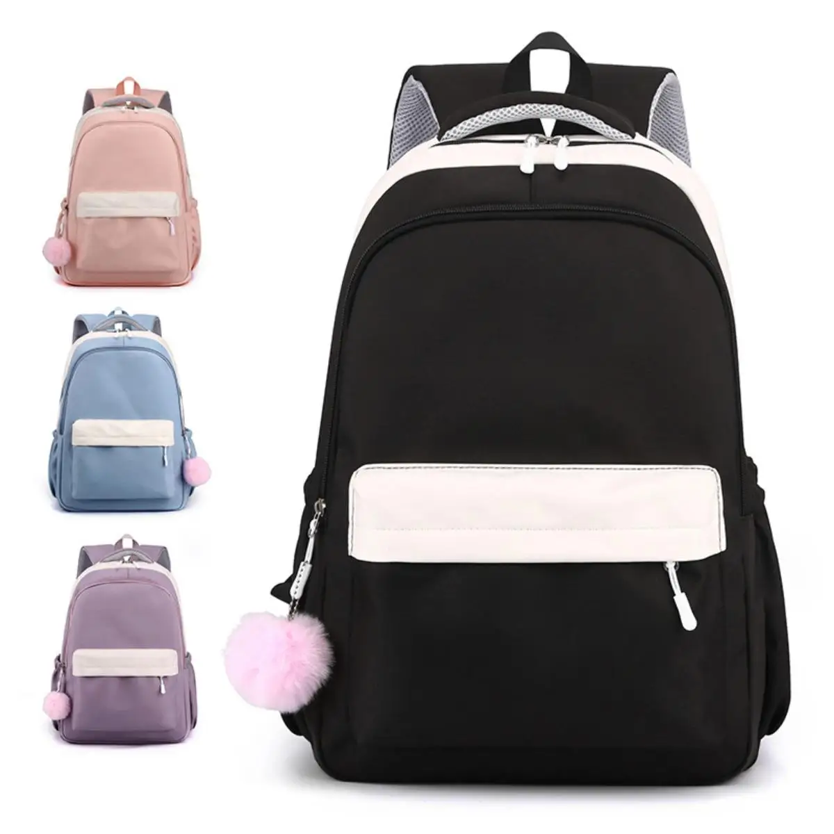 

Backpack for College Students Daypack Women's 14 15 Inch Laptop Computer Bag Shoolbag Nylon Notebook Casual Travel Rucksack