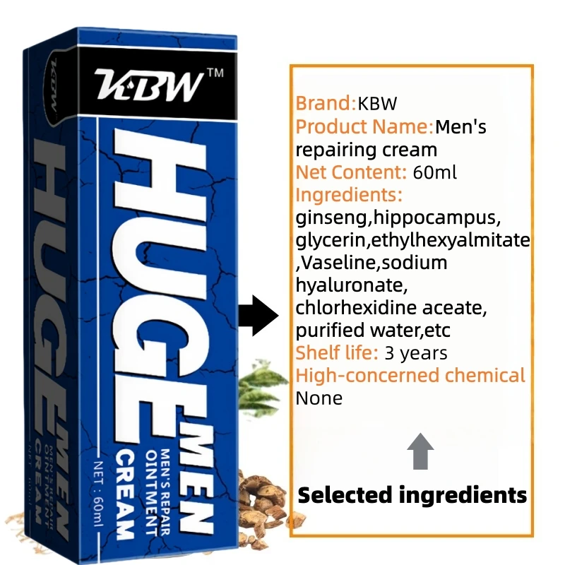 Men's Massage Cream, Nourishes Intimate Areas, A Helpful Tool in the Bedroom, and a Great Gift for Men.
