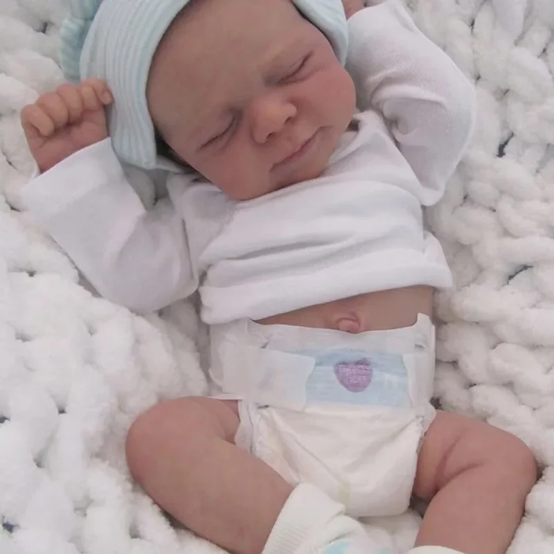 

48CM Full Body Vinyl Girl Pascale Reborn Doll Multiple Layers Painted 3D Skin with Visible Veins Silicone Baby Dolls Bebe Reborn