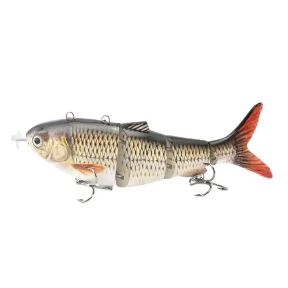 

Электрическая приманка Bionic Fish, воблеры, автоматический комплект для плавания, 3D рыболовные приманки, светодиодный светильник, 5,1 дюйма, жесткая рыболовная приманка для плавания
