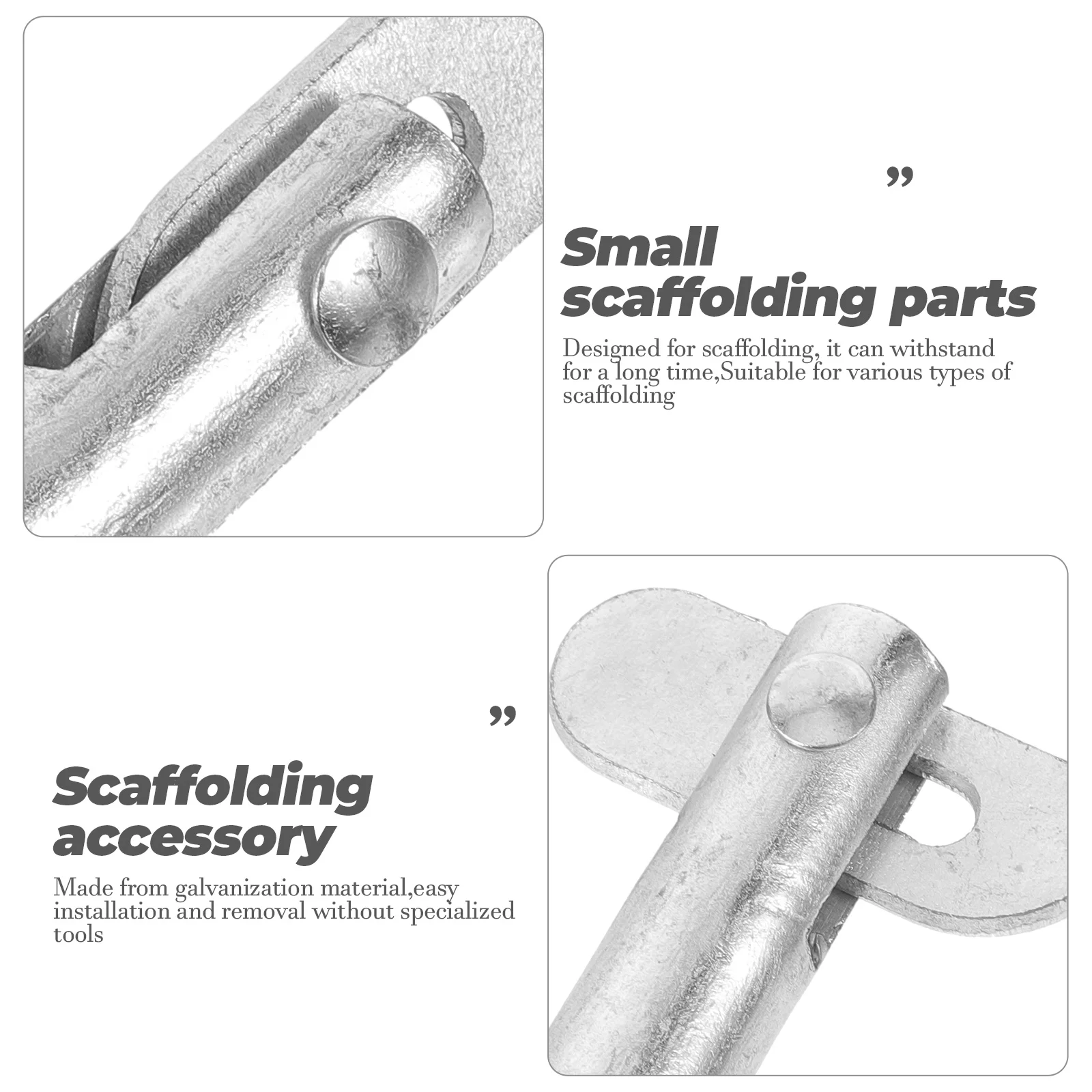 

8pcs Scaffolding Pins 11mmx38mm Galvanized Durable Replacement Parts for Ladder Construction Pins For Scaffolding Tools