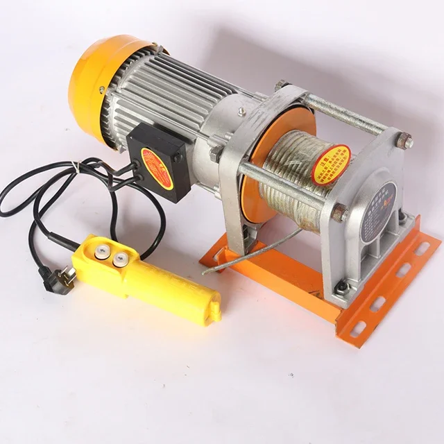 Electric winch 500kg-2000kg capacity aluminum alloy 380V lifting construction cargo
