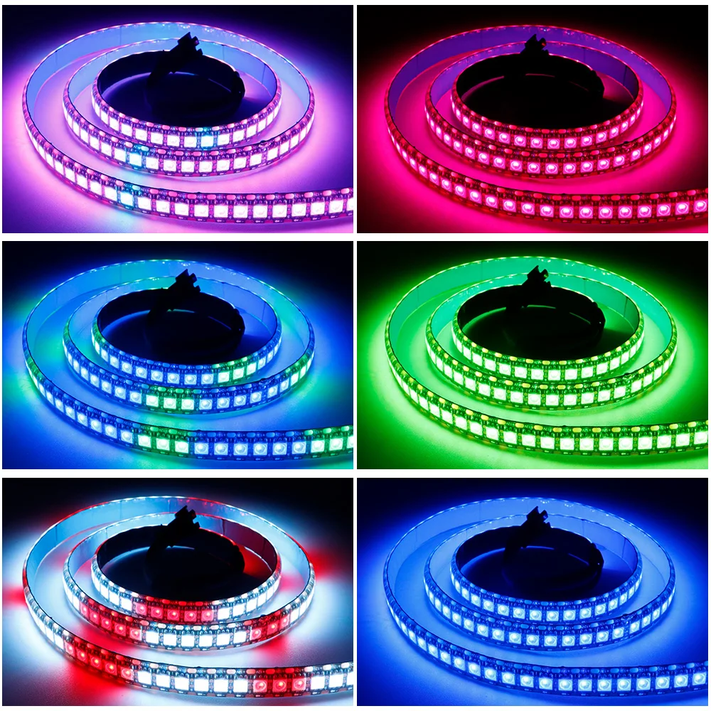 WS2815 Led Strip 14/17/21Keys DC Controlle Kits (WS2812B WS2813 Updated) RGB Individually Addressable 30/60/144 Leds/M DC12V